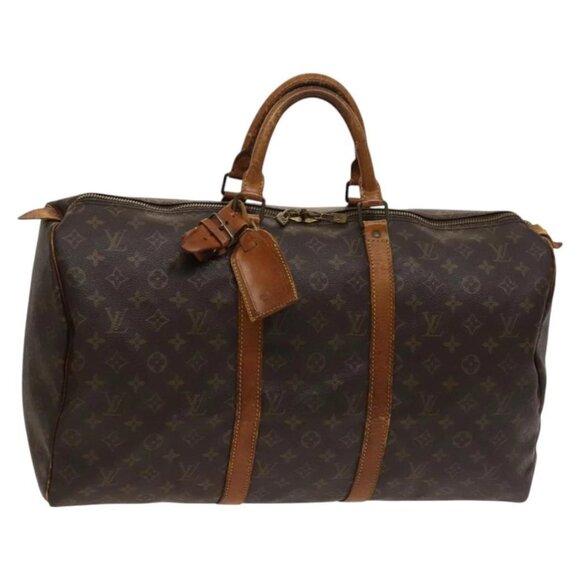 LOUIS VUITTON Monogram Keepall 50 Boston Bag M41426 LV Auth 122457 - Picture 1 of 16